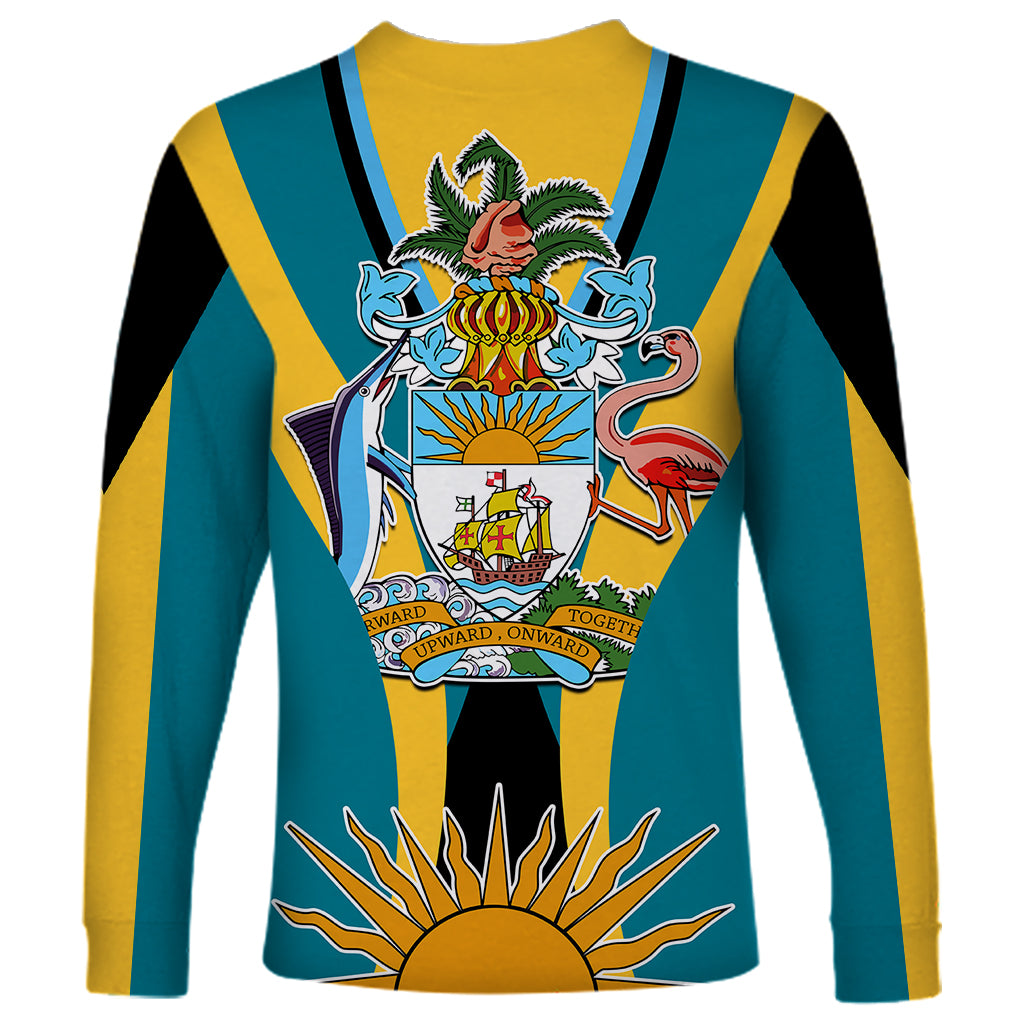 Custom Bahamas Atlantis Long Sleeve Shirt Independence Day - Wonder Print Shop