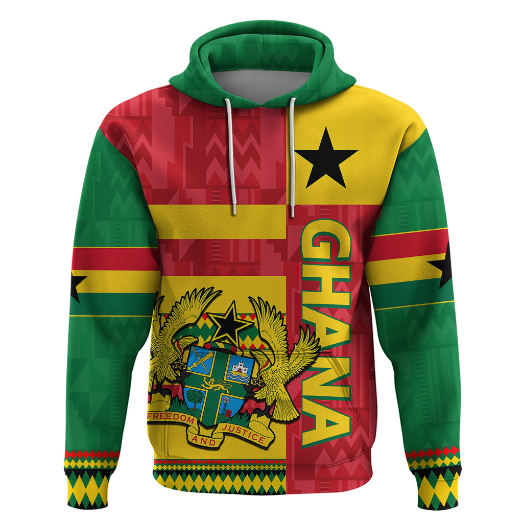 Ghana Hoodie Republic Day - African Kitenge Style - Wonder Print Shop