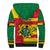 Ghana Sherpa Hoodie Republic Day - African Kitenge Style - Wonder Print Shop