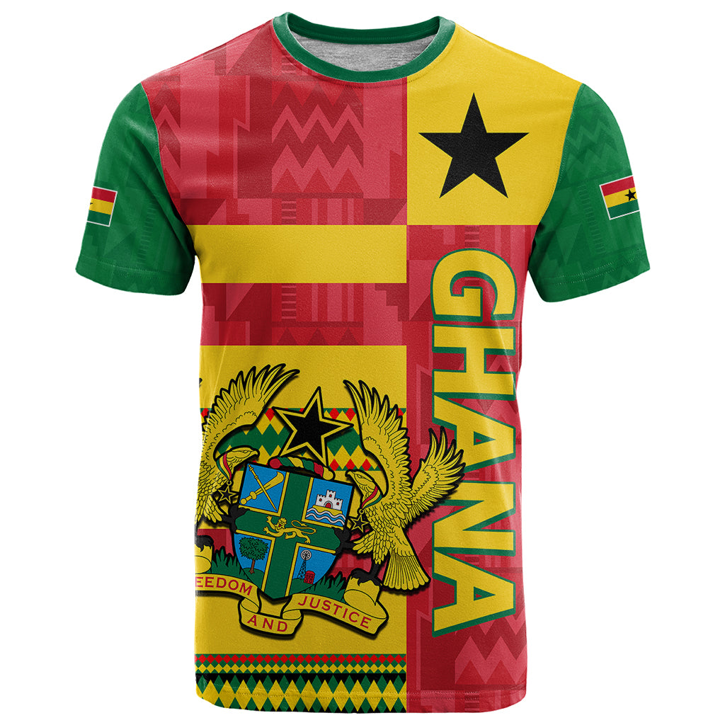 Ghana T Shirt Republic Day - African Kitenge Style - Wonder Print Shop