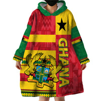 Ghana Wearable Blanket Hoodie Republic Day - African Kitenge Style - Wonder Print Shop