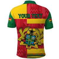 Custom Ghana Polo Shirt Republic Day - African Kitenge Style - Wonder Print Shop
