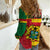 Custom Ghana Women Casual Shirt Republic Day - African Kitenge Style - Wonder Print Shop