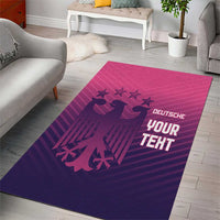 Custom Germany Football Area Rug Glowing Pink Line LT9 - Wonder Print Shop