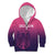Custom Germany Football Kid Hoodie Glowing Pink Line - Wonder Print Shop