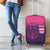 Custom Germany Football Luggage Cover Glowing Pink Line - Wonder Print Shop