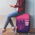 Custom Germany Football Luggage Cover Glowing Pink Line - Wonder Print Shop