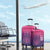 Custom Germany Football Luggage Cover Glowing Pink Line - Wonder Print Shop