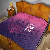 Custom Germany Football Quilt Glowing Pink Line - Wonder Print Shop