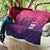Custom Germany Football Quilt Glowing Pink Line - Wonder Print Shop