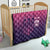 Custom Germany Football Quilt Glowing Pink Line - Wonder Print Shop