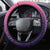 Germany Football Steering Wheel Cover Glowing Pink Line - Wonder Print Shop