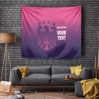 Custom Germany Football Tapestry Glowing Pink Line - Wonder Print Shop