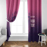 Custom Germany Football Window Curtain Glowing Pink Line - Wonder Print Shop