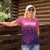Custom Germany Football Women Polo Shirt Glowing Pink Line - Wonder Print Shop
