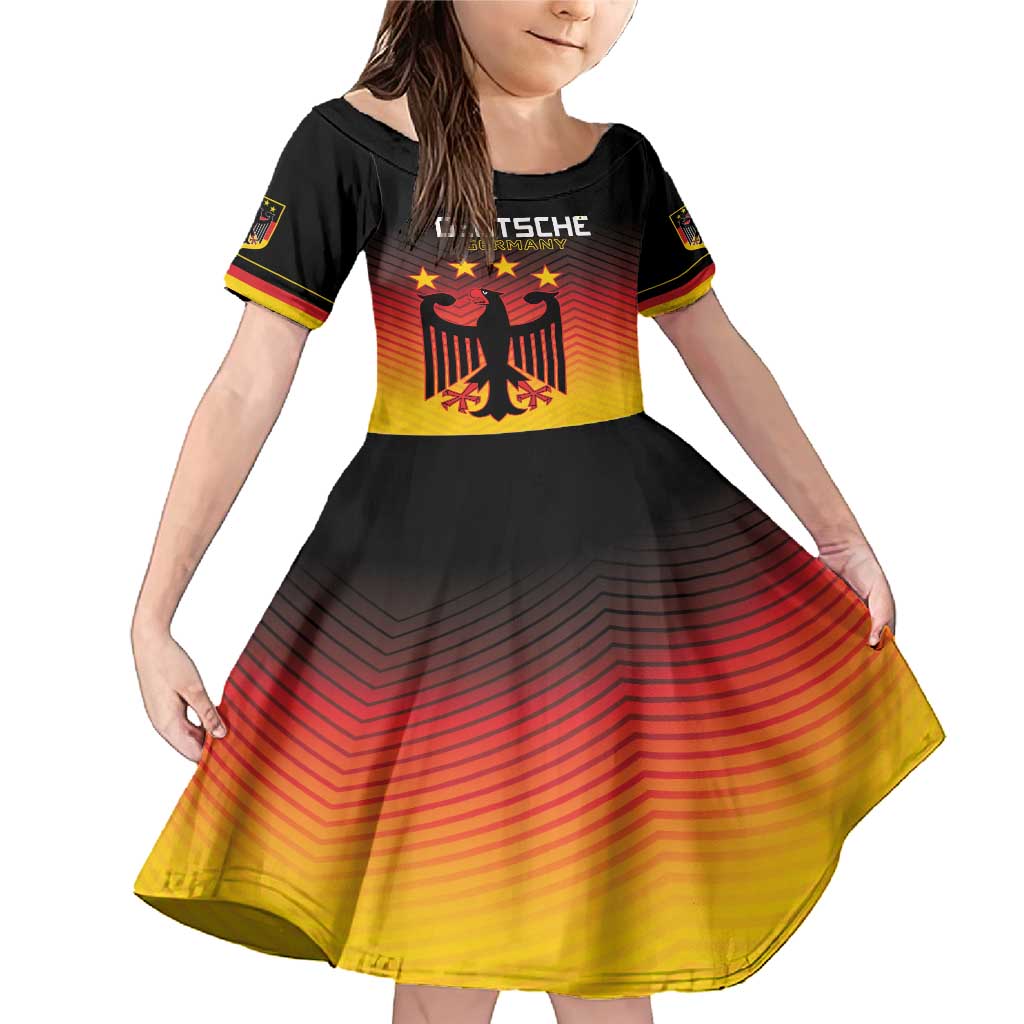 Custom Germany Football Family Matching Mermaid Dress and Hawaiian Shirt Special Black Eagle Flag Style LT9 - Wonder Print Shop