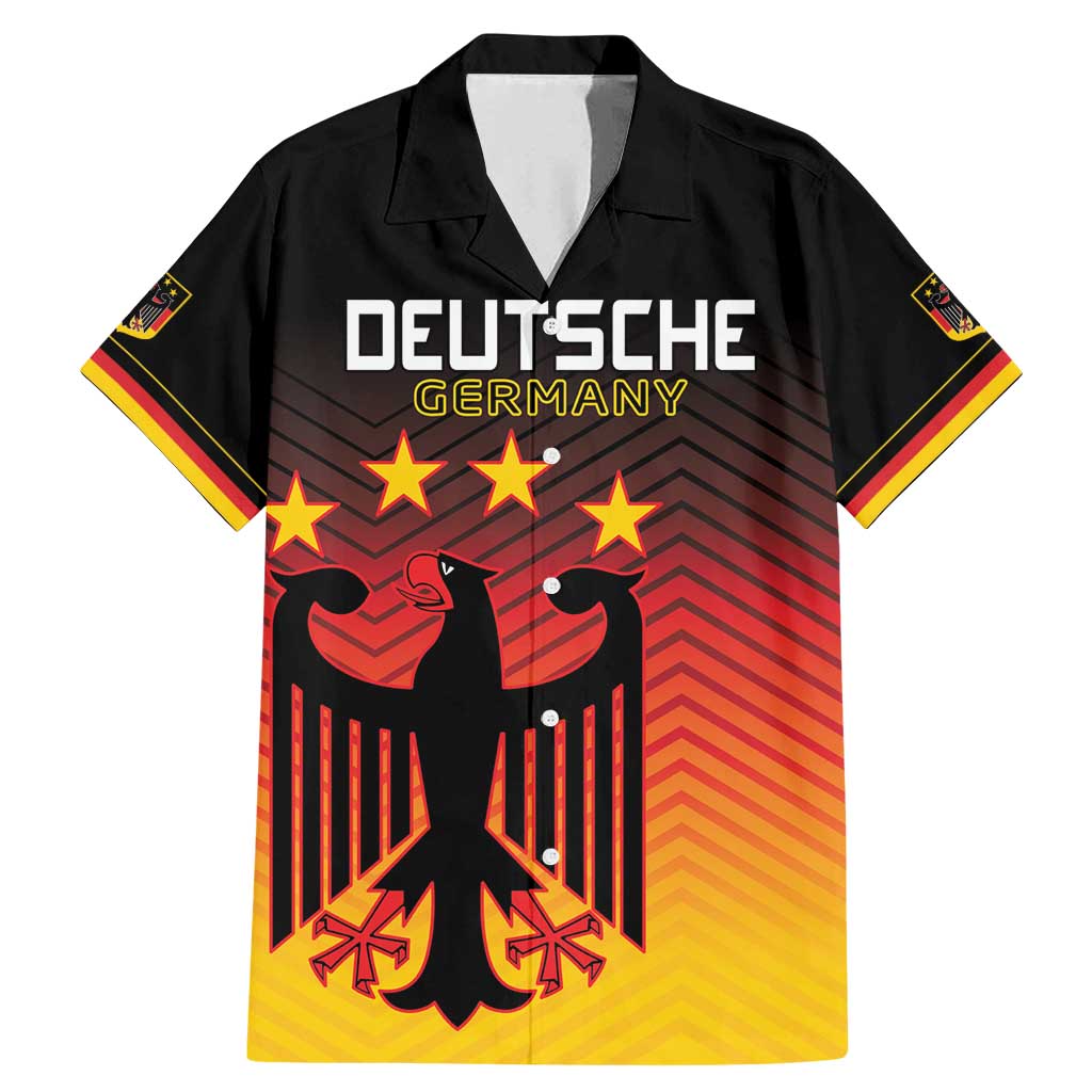 Custom Germany Football Family Matching Mermaid Dress and Hawaiian Shirt Special Black Eagle Flag Style LT9 - Wonder Print Shop