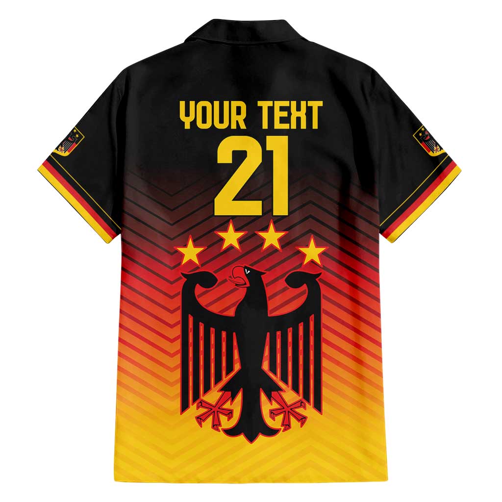 Custom Germany Football Family Matching Short Sleeve Bodycon Dress and Hawaiian Shirt Special Black Eagle Flag Style - Wonder Print Shop