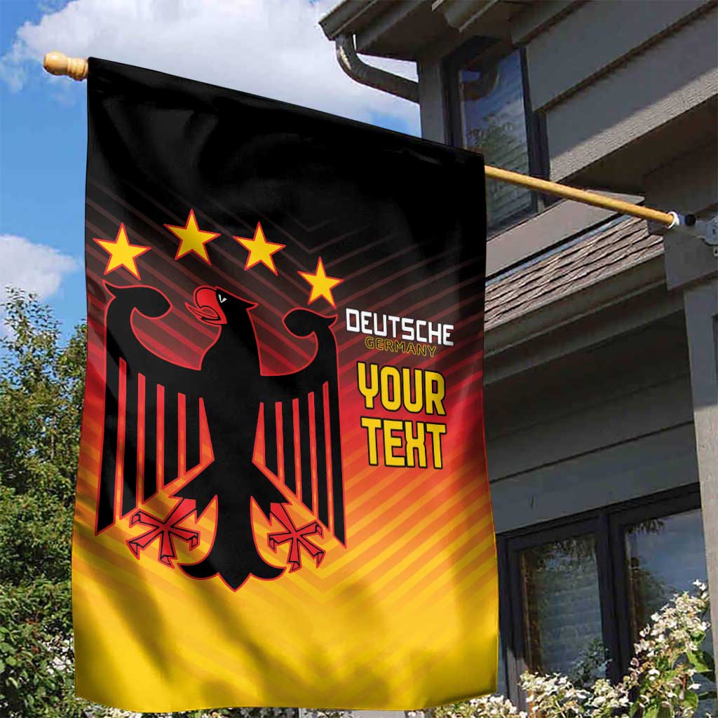 Custom Germany Football Garden Flag Special Black Eagle Flag Style - Wonder Print Shop