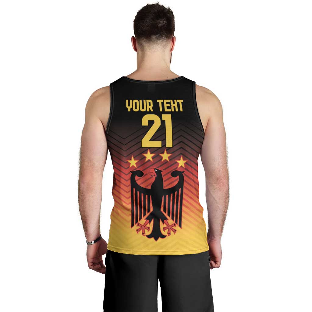Custom Germany Football Men Tank Top Special Black Eagle Flag Style - Wonder Print Shop