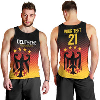 Custom Germany Football Men Tank Top Special Black Eagle Flag Style - Wonder Print Shop