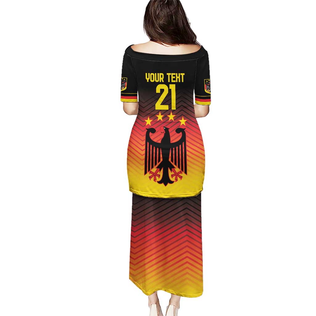 Custom Germany Football Puletasi Special Black Eagle Flag Style - Wonder Print Shop