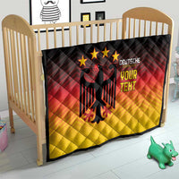 Custom Germany Football Quilt Special Black Eagle Flag Style - Wonder Print Shop