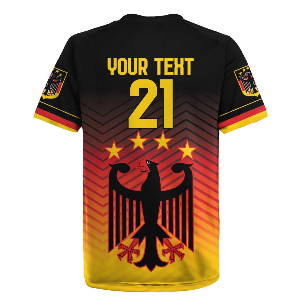 Custom Germany Football Rugby Jersey Special Black Eagle Flag Style - Wonder Print Shop