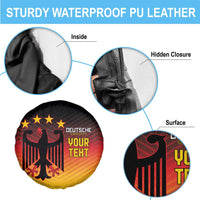 Custom Germany Football Spare Tire Cover Special Black Eagle Flag Style - Wonder Print Shop