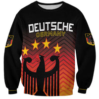 Custom Germany Football Sweatshirt Special Black Eagle Flag Style - Wonder Print Shop
