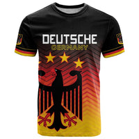 Custom Germany Football T Shirt Special Black Eagle Flag Style - Wonder Print Shop