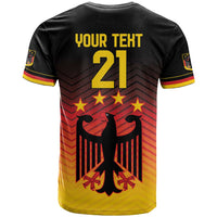 Custom Germany Football T Shirt Special Black Eagle Flag Style - Wonder Print Shop
