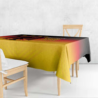 Custom Germany Football Tablecloth Special Black Eagle Flag Style - Wonder Print Shop