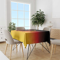 Custom Germany Football Tablecloth Special Black Eagle Flag Style - Wonder Print Shop