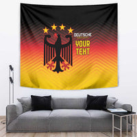 Custom Germany Football Tapestry Special Black Eagle Flag Style - Wonder Print Shop