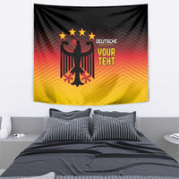 Custom Germany Football Tapestry Special Black Eagle Flag Style - Wonder Print Shop