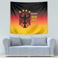 Custom Germany Football Tapestry Special Black Eagle Flag Style - Wonder Print Shop