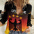 Custom Germany Football Women Casual Shirt Special Black Eagle Flag Style - Wonder Print Shop