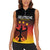 Custom Germany Football Women Sleeveless Polo Shirt Special Black Eagle Flag Style - Wonder Print Shop