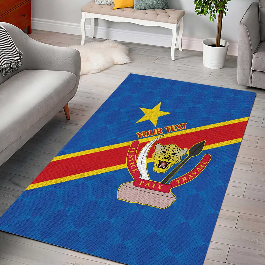 Democratic Republic of the Congo Personalized Area Rug Flag Style - Wonder Print Shop
