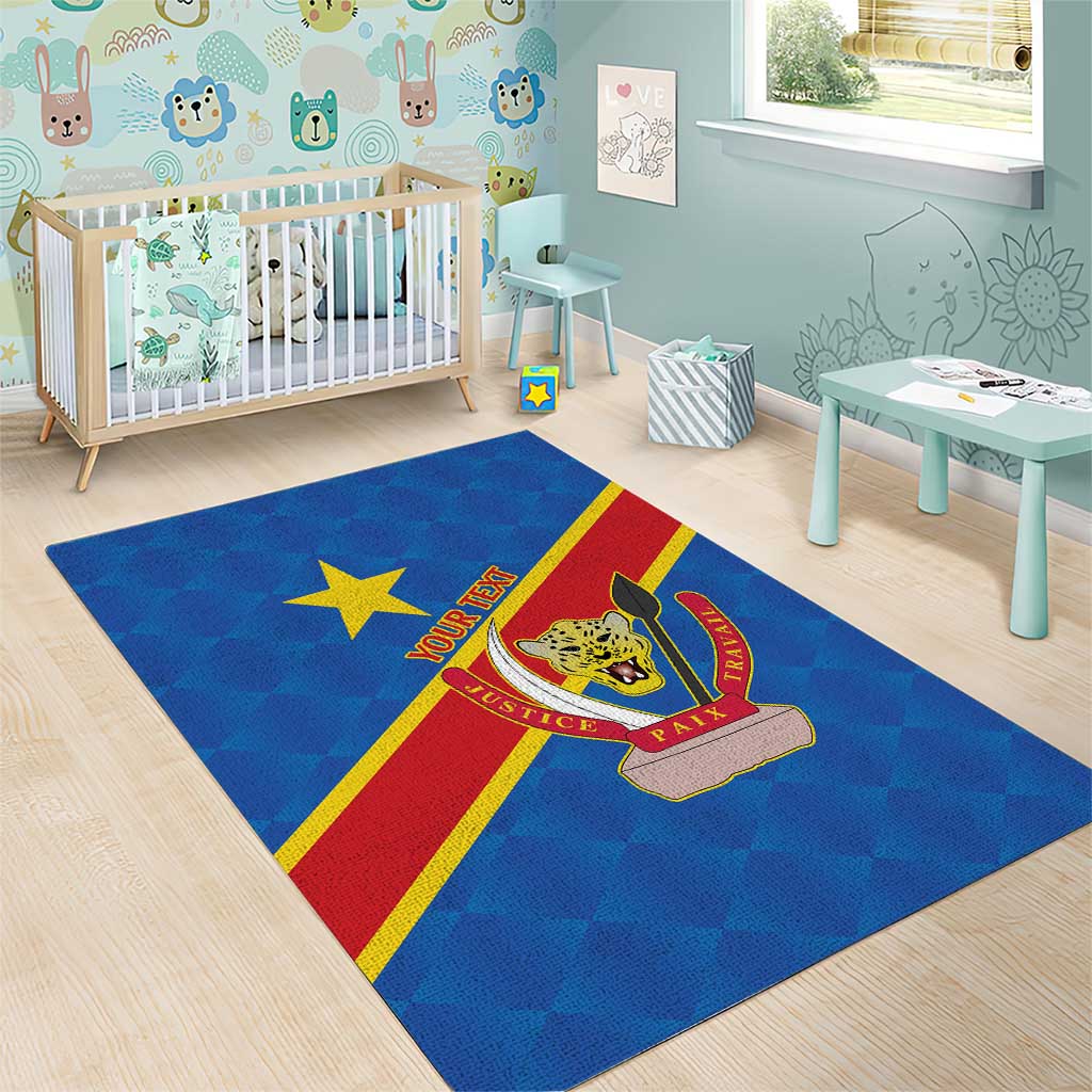 Democratic Republic of the Congo Personalized Area Rug Flag Style - Wonder Print Shop