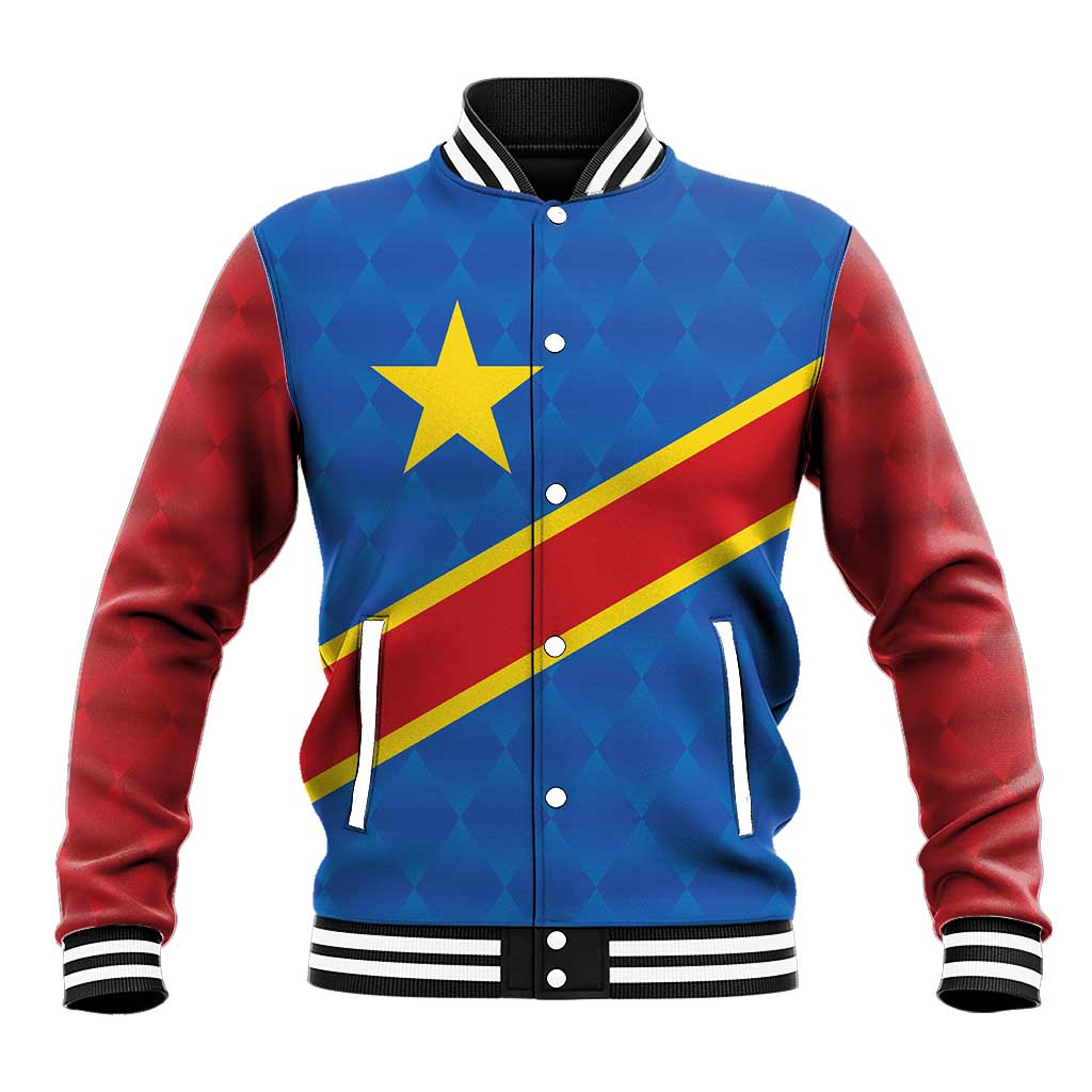 Democratic Republic of the Congo Personalized Baseball Jacket Flag Style - Wonder Print Shop