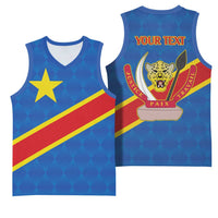 Africa DR of the Congo Personalized Basketball Jersey Flag Style