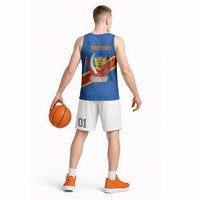 Africa DR of the Congo Personalized Basketball Jersey Flag Style
