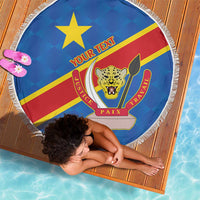 Democratic Republic of the Congo Personalized Beach Blanket Flag Style - Wonder Print Shop