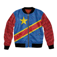 Democratic Republic of the Congo Personalized Bomber Jacket Flag Style - Wonder Print Shop