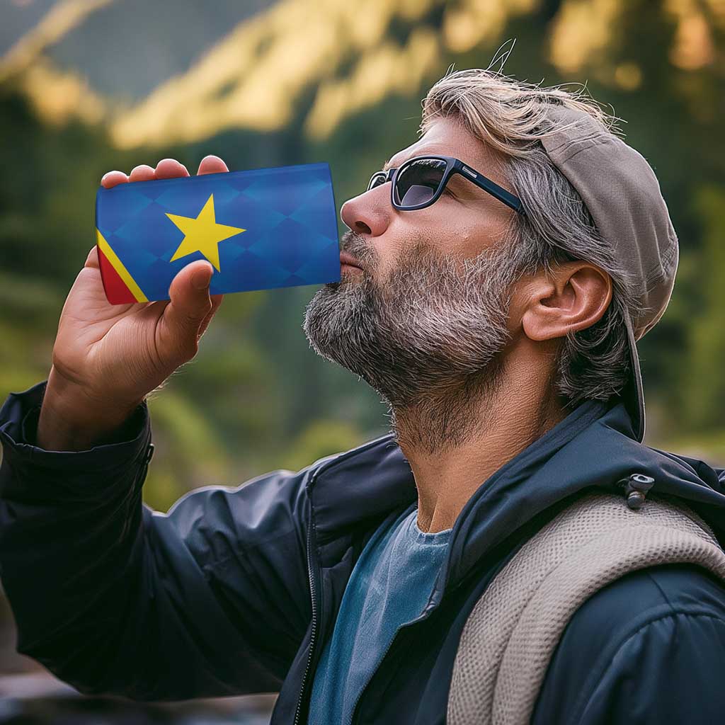 Democratic Republic of the Congo Personalized 4 in 1 Can Cooler Tumbler Flag Style - Wonder Print Shop