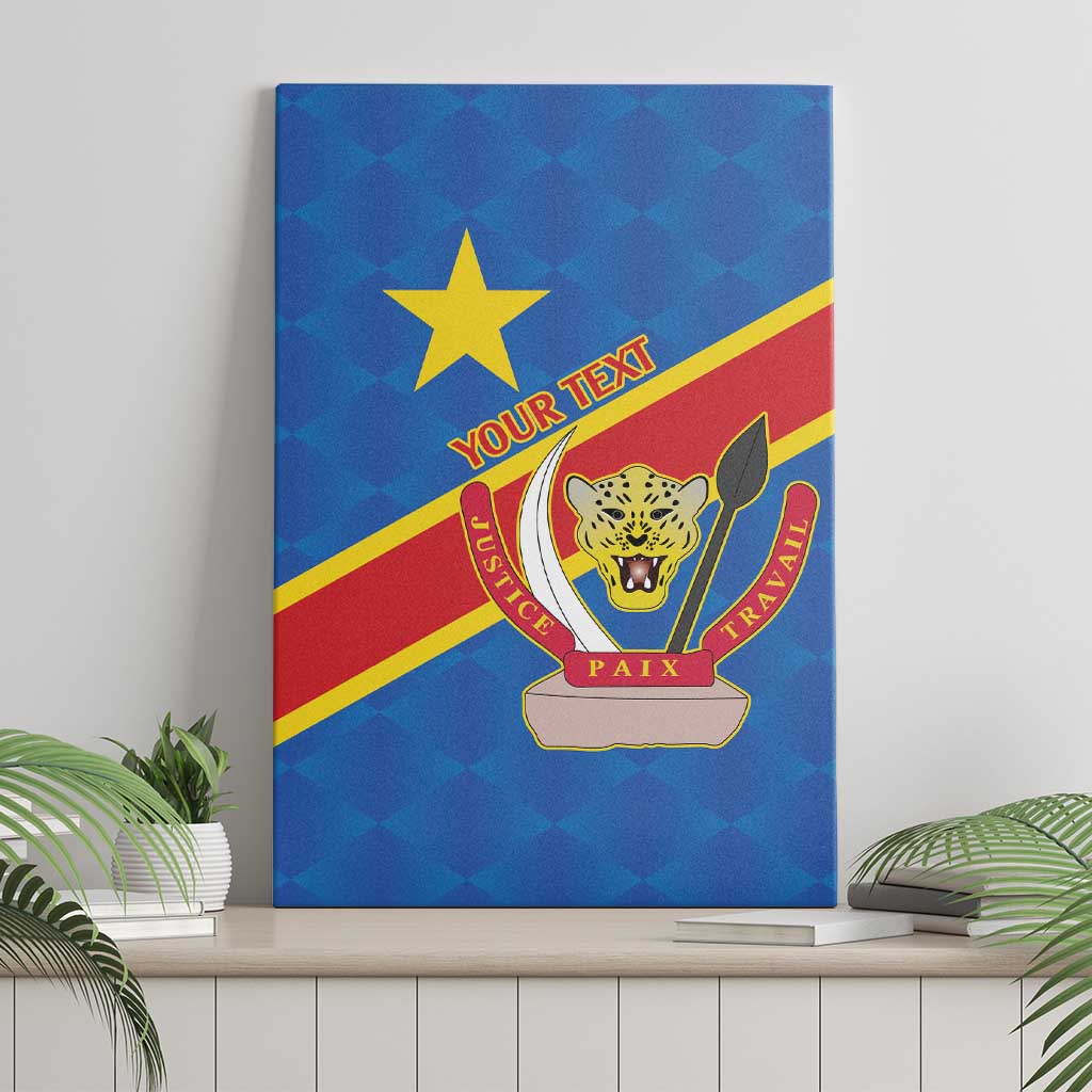 Democratic Republic of the Congo Personalized Canvas Wall Art Flag Style - Wonder Print Shop