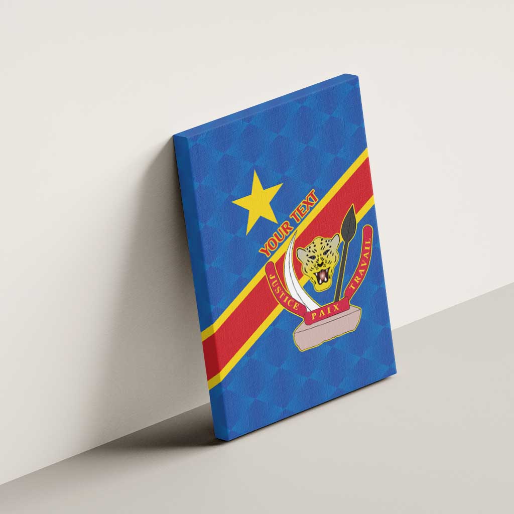 Democratic Republic of the Congo Personalized Canvas Wall Art Flag Style - Wonder Print Shop