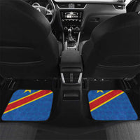 Democratic Republic of the Congo Personalized Car Mats Flag Style - Wonder Print Shop